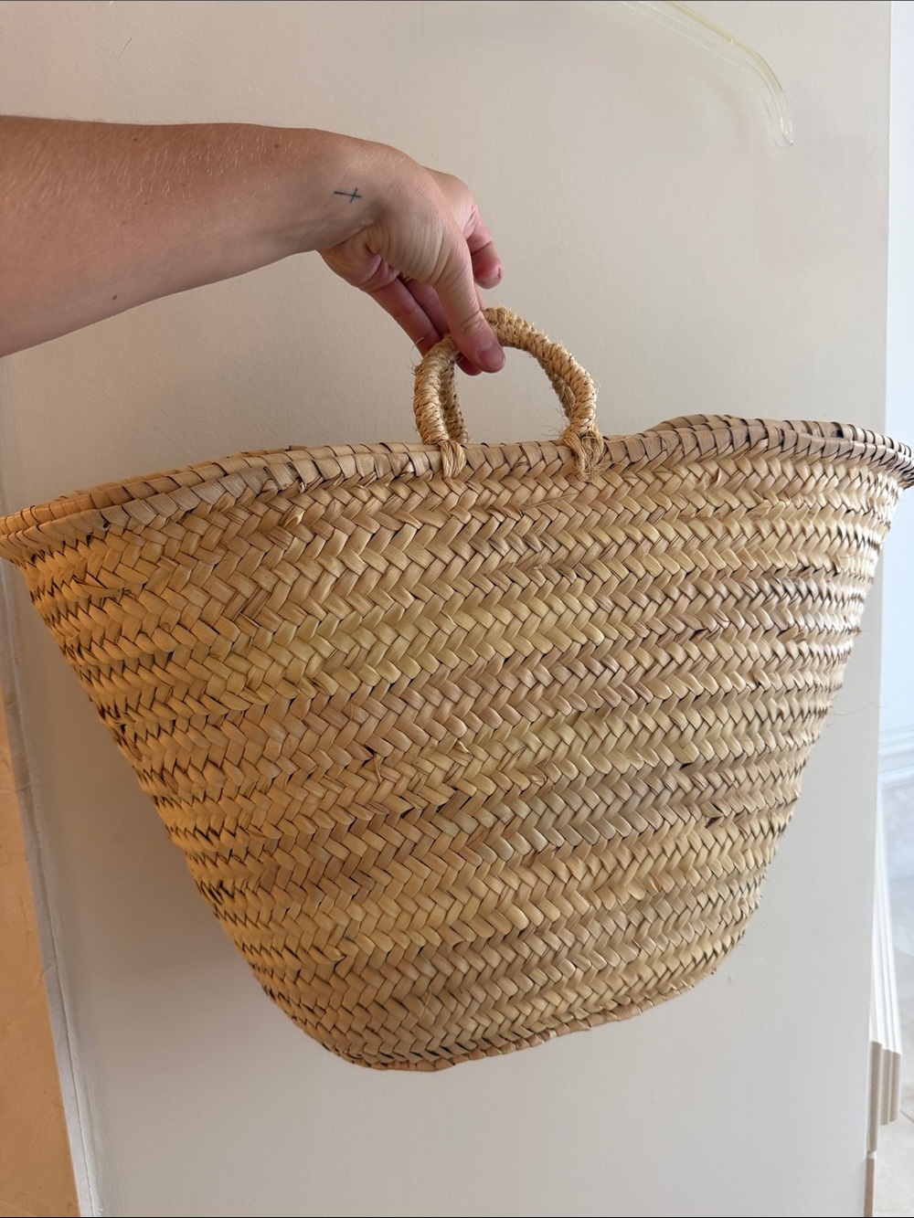 Natural Straw Woven Tote Bag - Casual Summer Carryall